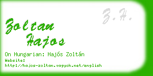 zoltan hajos business card
